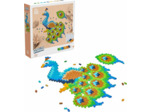 PLUS PLUS - Puzzle par numéro Paon de 800 pièces - Jeu de construction - PP3931