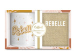 STC coffret mug et chaussettes à pailettes "Rebelle"