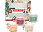 Yankee Candle - Coffret de bougies parfumées de Noël - 4 mini-bougies votives - Collection Après Ski - Cadeaux de Noël parfaits pour les femmes COFFRET CADEAUX