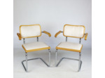 Paire de chaises B64 velours côtelé