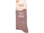 STC - Paire DE Chaussettes Paillettes Fille CHÉRIE Femme