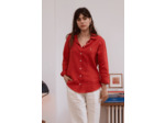 Chemise en lin femme - Brique