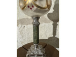 Lampe colonne albâtre veinée vert LA161