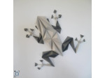 Grenouille Grise en 3D - 33x30cm