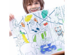 Coloriage effaçable/Set de table "Jungle" - Super Petit