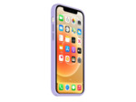 Coque Silicone Moxie BeFluo Fine et Légère pour iPhone 14, Intérieur Microfibre - Lilas
