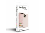 Coque Silicone Moxie BeFluo Fine et Légère pour iPhone 14, Intérieur Microfibre - Rose des sables