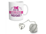 STC coffret mug et boule à thé "Collègue"