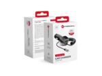 FORCELL CARBON chargeur voiture USB QC 3.0 18W + cable pour Type C 3.0 PD20W CC50-1AC noir (Total 38W)