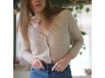 Cardigan Léontine - Pur Cachemire - Beige chiné