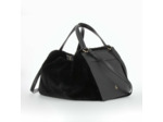 Sac week-end noir en fausse fourrure - Vanessa Wu