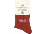 Chaussettes à paillettes Amour