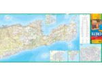 CRETE 1/150.000 (CARTE GRAND FORMAT LAMINEE)