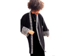 KIMONO NOIR SOUPLE ELEGANT CHIC