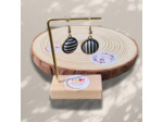 Boucles d'oreilles bouton "Murano" Mini