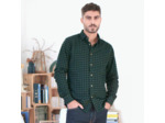 La Chemise en Flanelle Elégante - Vert/Noir