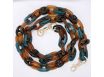 Chaine grosse maille avec pad universel - serie RIO - MIEL&BLEU -1.2M