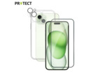 PROTECT Pack de Protection Coque + Protection Lentille + Verre Trempé iPhone (Tous les modèles)