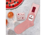 Chaussettes humoristique Passion rosé