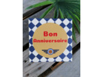 Carte "bon anniversaire" 11x11cm