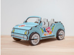 Voiture Décapotable en Bois - Bleue