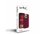Coque Silicone Moxie BeFluo Fine et Légère pour iPhone 14, Intérieur Microfibre - Lie de vin