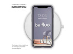Coque Silicone Moxie BeFluo Fine et Légère pour iPhone 14 Plus, Intérieur Microfibre - Gris lavande