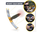 SOLAR BROTHER – Briquet Solaire Suncase – Étui bi-énergie Unique : allumage Solaire instantané ou allumage au gaz Traditionnel – Waterproof & Windproof — Innovation française brevetée – (Vert)