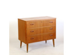 Commode en teck trois tiroirs