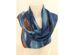 Foulard en soie -Vagues - peint main