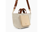 Cabas beige à pochette or - Iris  Vanessa Wu