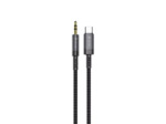 DEVIA Câble USB-C ou Lightning Vers Jack 3,5mm 1m (Noir)