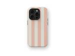 Light Peach Stripes Case | Coque de téléphone 3D 2en1 Ultra-résistante