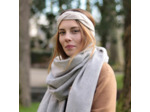 Headband Noé - Mérinos & Cachemire - Beige chiné