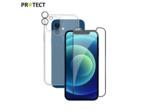 PROTECT Pack de Protection Coque + Protection Lentille + Verre Trempé iPhone (Tous les modèles)