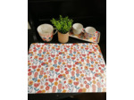 Set de table fleuri