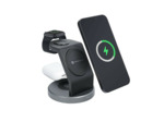 FORCELL Support de charge magnétique MagSafe 3en1 noir 15W + câble USB-C vers USB-C