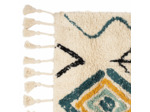 Tapis aztèque bleu 70x145 cm