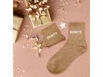STC Chaussettes paillettes brunette