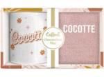 STC coffret mug et chaussettes à pailettes "Cocotte"