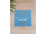 Carte "Joyeux anniversaire mon chéri" 13x13 cm