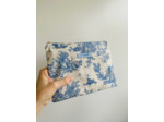 Pochette toile de Jouy 24cm x 19cm