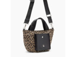 Petit cabas léopard à pochette noire - Maelys - Vanessa Wu