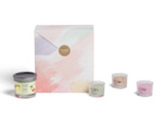 Coffret cadeau Printemps - 1 BOUGIE + 3 VOTIVES EN VERRE
