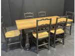 Table en chêne et 6 chaises