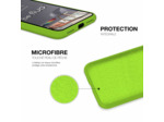 Coque Silicone Moxie BeFluo Fine et Légère pour iPhone 14 Plus, Intérieur Microfibre - Vert pomme