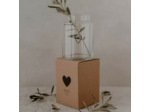 Vase en verre grand coeur