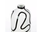 Vase bouteille aux lignes incurvées