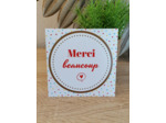 Carte "Merci beaucoup" 11x11cm