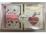 STC coffret mug et porte clés pailettes "Connasse"